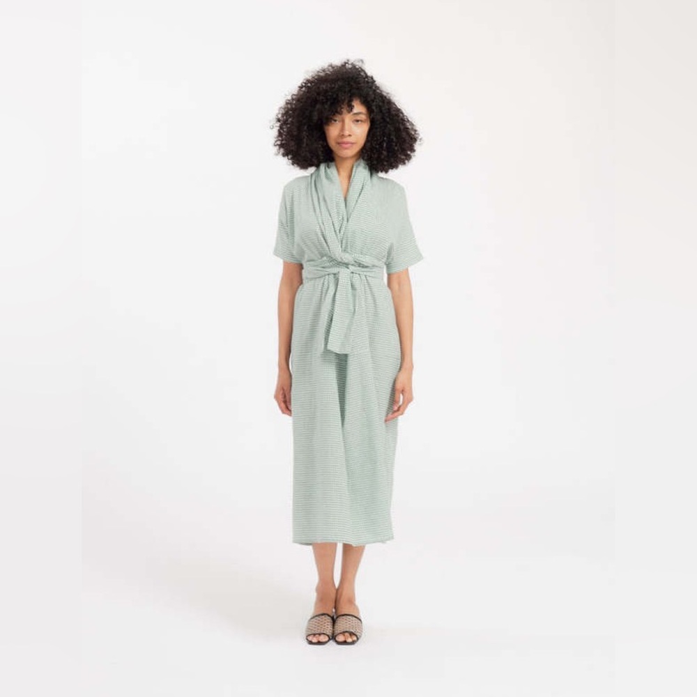 Caron Callahan Julien dress in Kelly Green gingham 🤍 - Picture 6 of 6